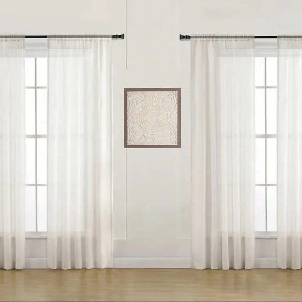 Taylor & Moxie Venezia Sheer 4pack Window Panels - Light Filtering Drapes